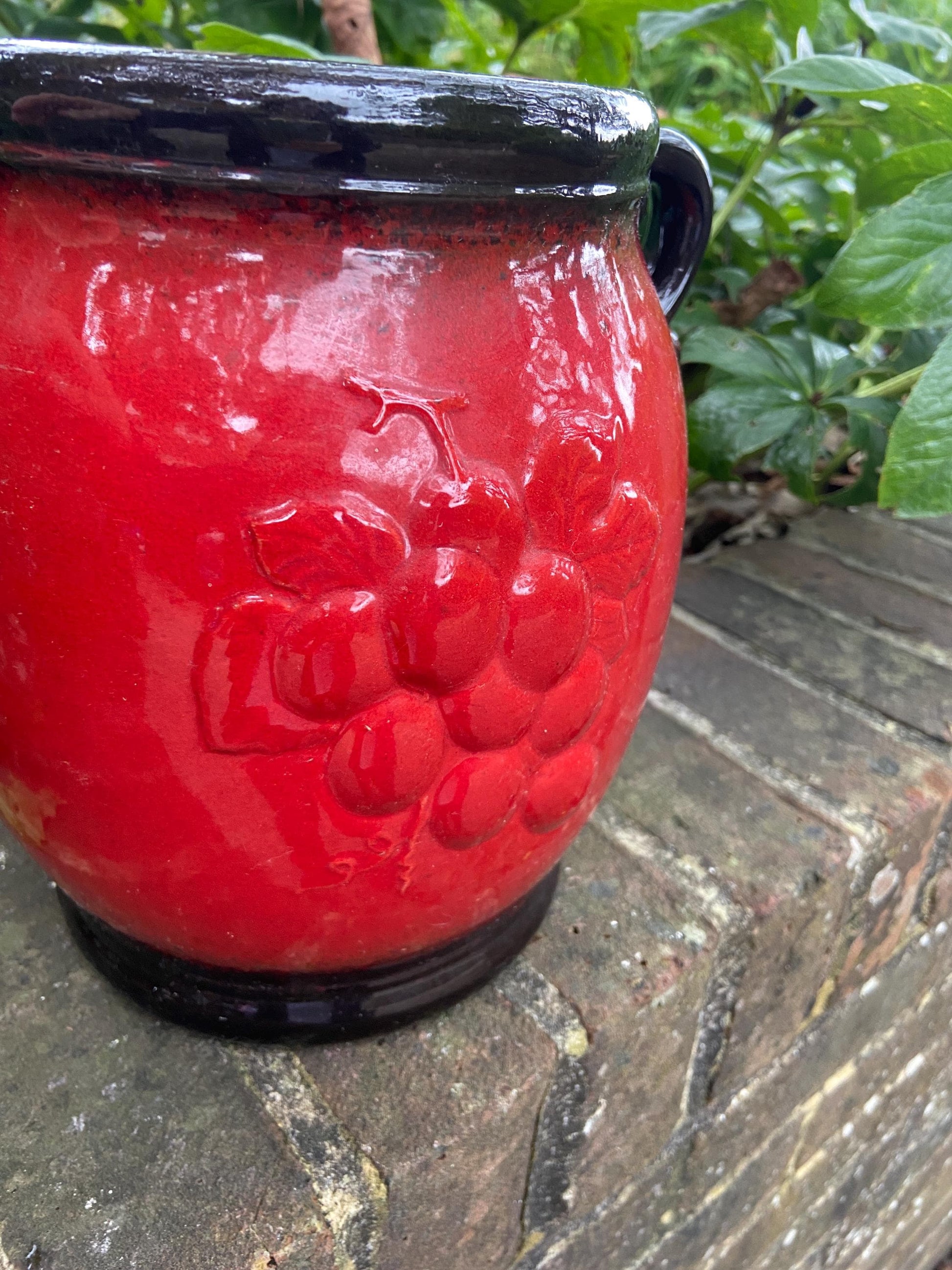 West German Vintage Rumtopf Jar - pottery vase, retro pottery