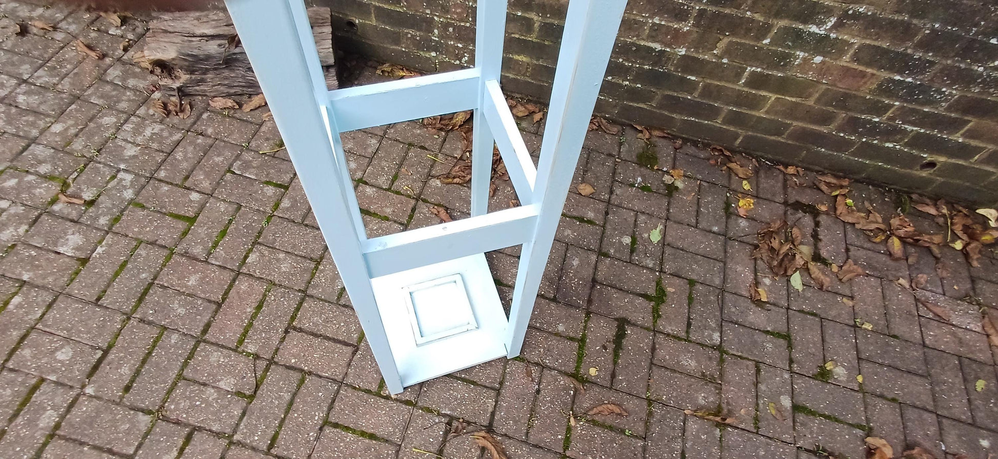 Tall Mid Century Vintage Retro Style Reproduction Coat Stick Umbrella Stand in Duck Egg Blue