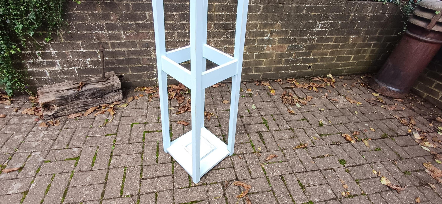 Tall Mid Century Vintage Retro Style Reproduction Coat Stick Umbrella Stand in Duck Egg Blue