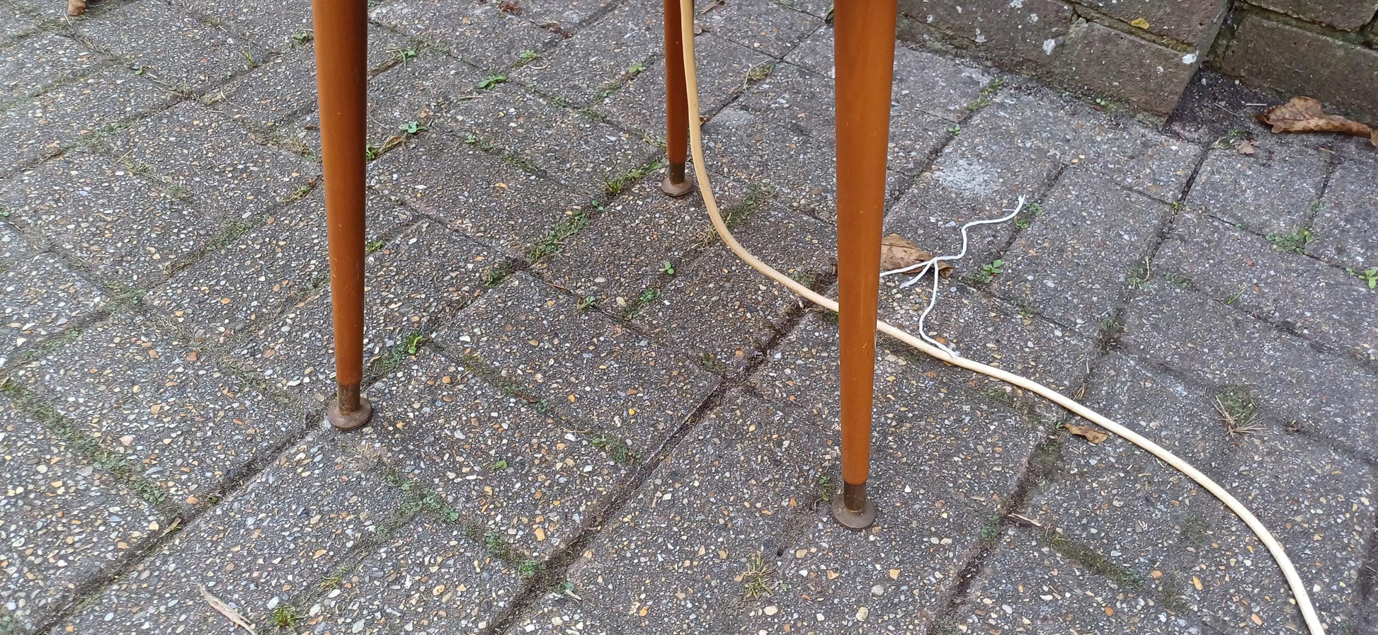 Classic Funky Working Retro Mid Century Standard Lamp Coffee Table Utility Combo with Original Shade. Free Hand Delivery.