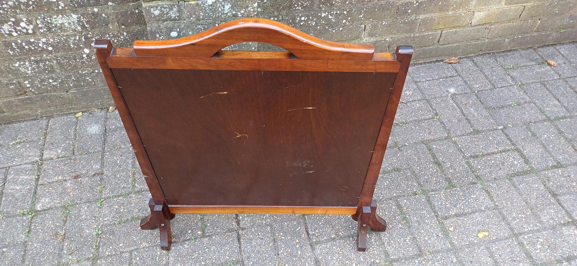Outstanding Unusual Art Nouveau Hand Painted Oak Fire Screen. Free Hand Delivery.