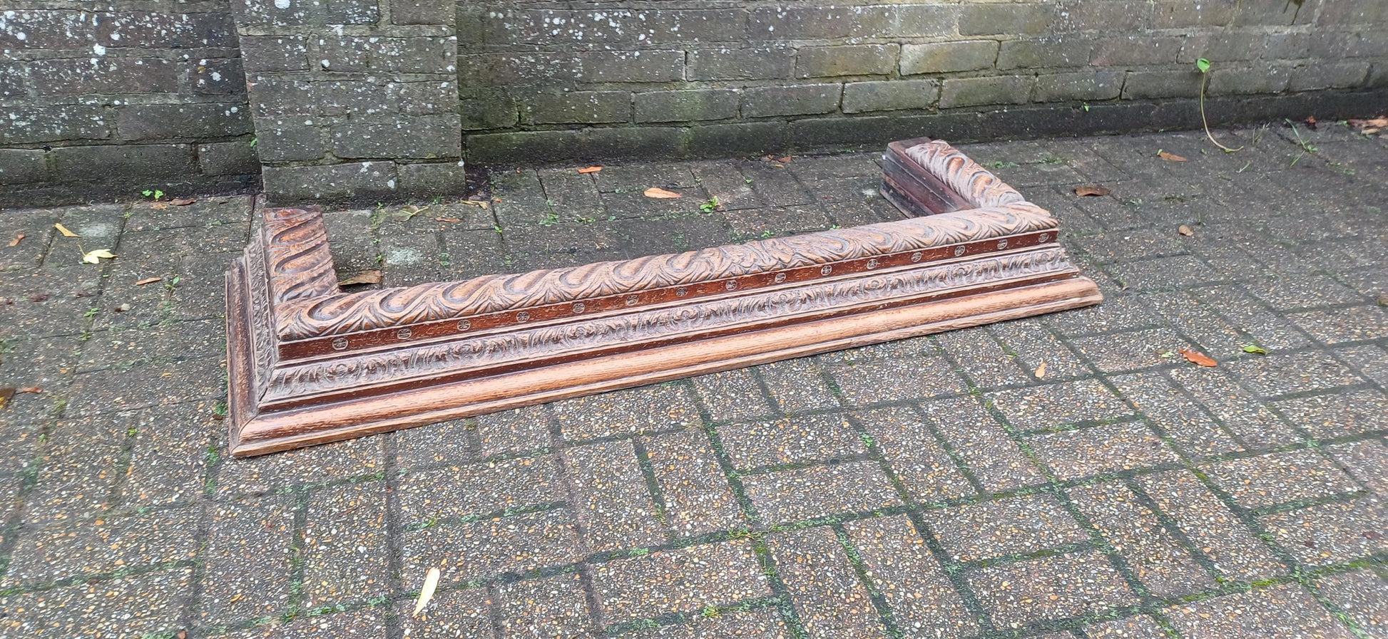 Glorious Victorian Carved Oak Fender Fireplace Hearth. Free Hand Delivery.
