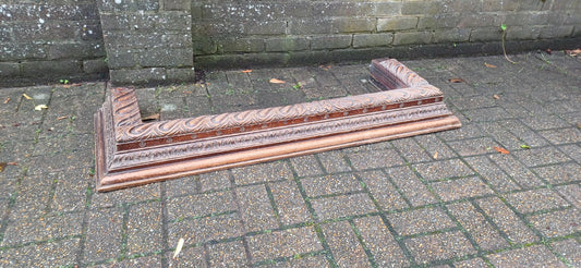 Glorious Victorian Carved Oak Fender Fireplace Hearth. Free Hand Delivery.