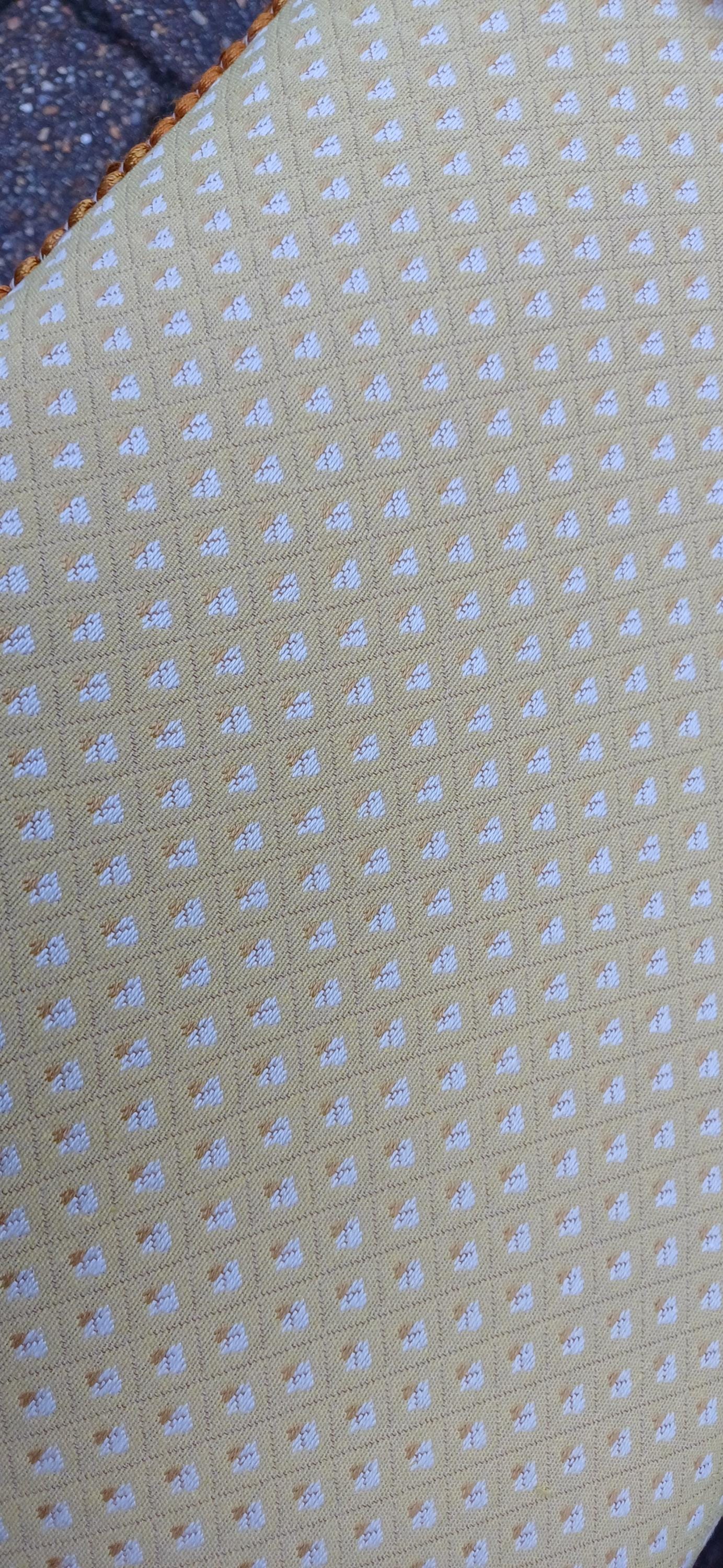 Vintage Retro Chic Upholstered Stool Newly Upholstered Stool Kitsch Hard Plastic Cabriole Legs.