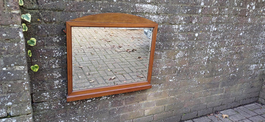 Early Edwardian Mahogany Decorative Wall Over Mantel Wall Mirror.