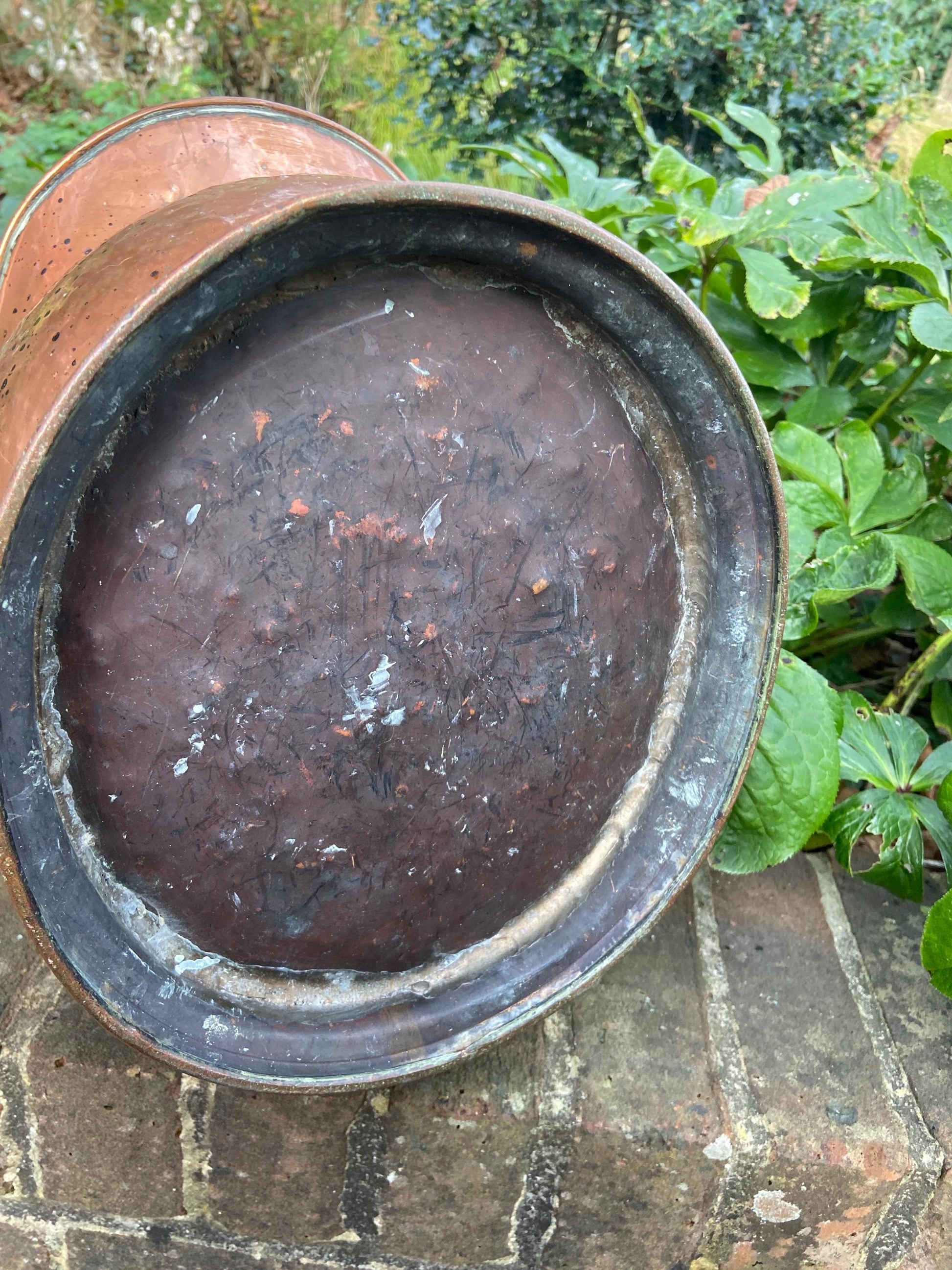 Vintage copper bucket, copper coal bucket - mid 20th century - great item, plant pot, planter, metal bucket, copper bucket, bronze bucket