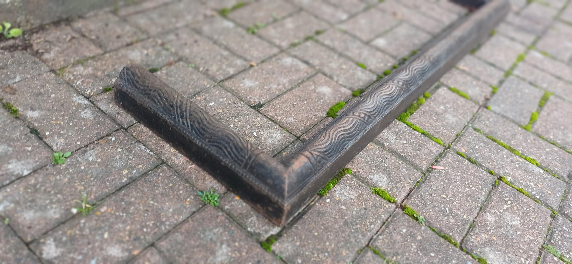 Large Age Worn Aesthetic Victorian Iron Decorative Fender Fireplace Guard