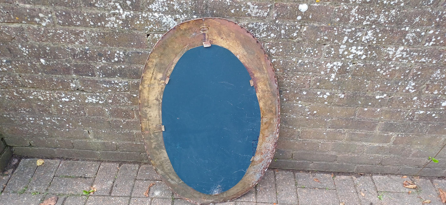 Quirky Bespoke Detailed Handmade Metal Mirror Hummingbird and Butterfly Metalwork195