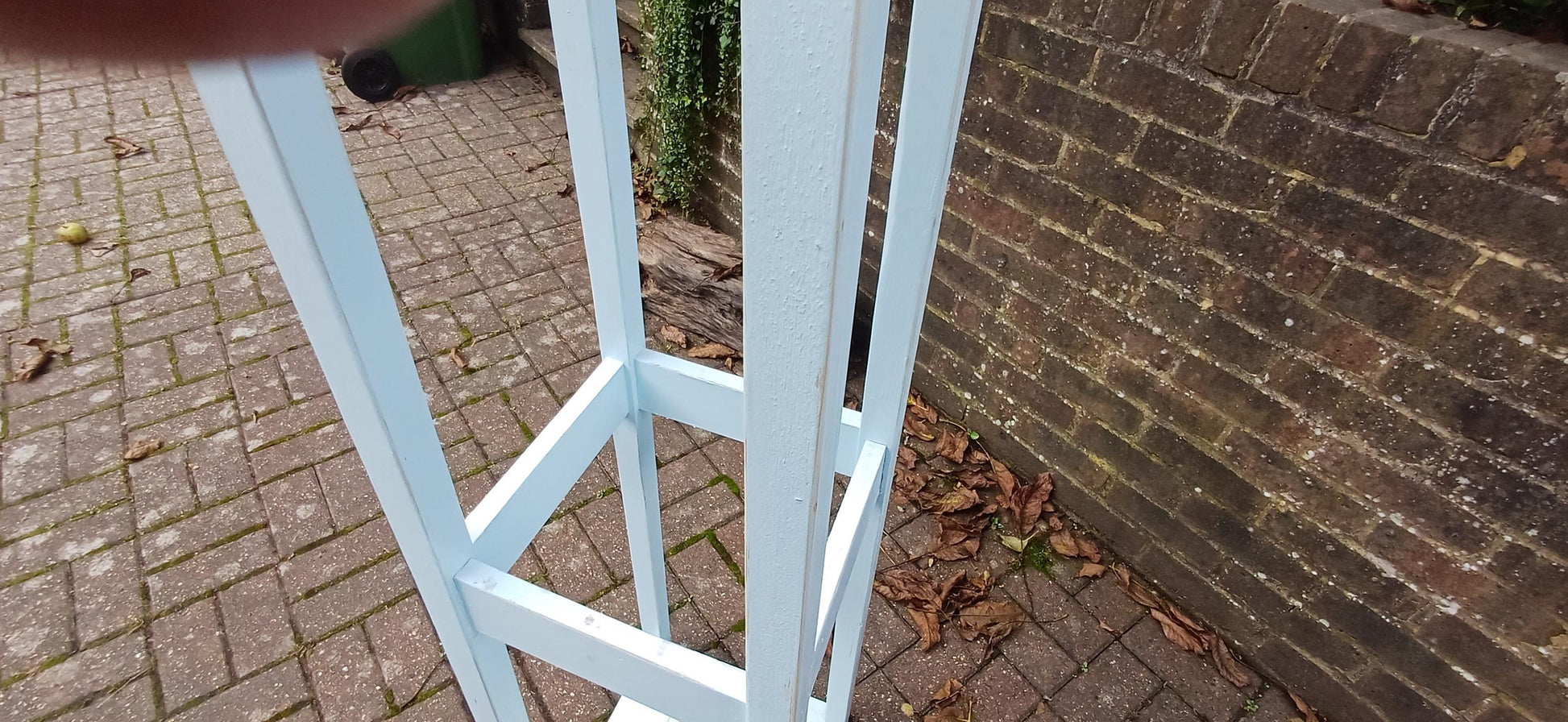 Tall Mid Century Vintage Retro Style Reproduction Coat Stick Umbrella Stand in Duck Egg Blue