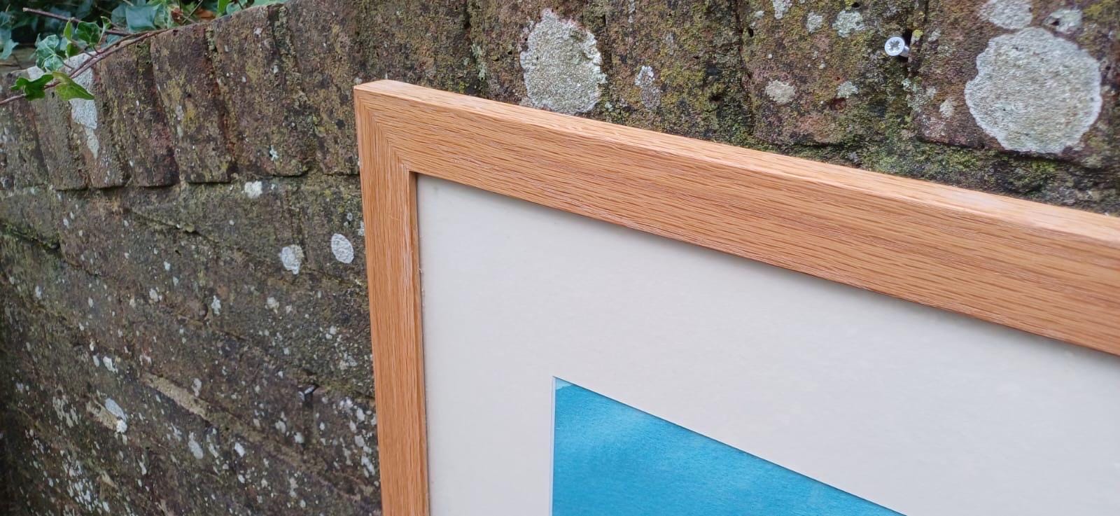 SUNSET Huge framed vintage original acrylic mixed media abstract painting by Dorothea Huntrods, signed