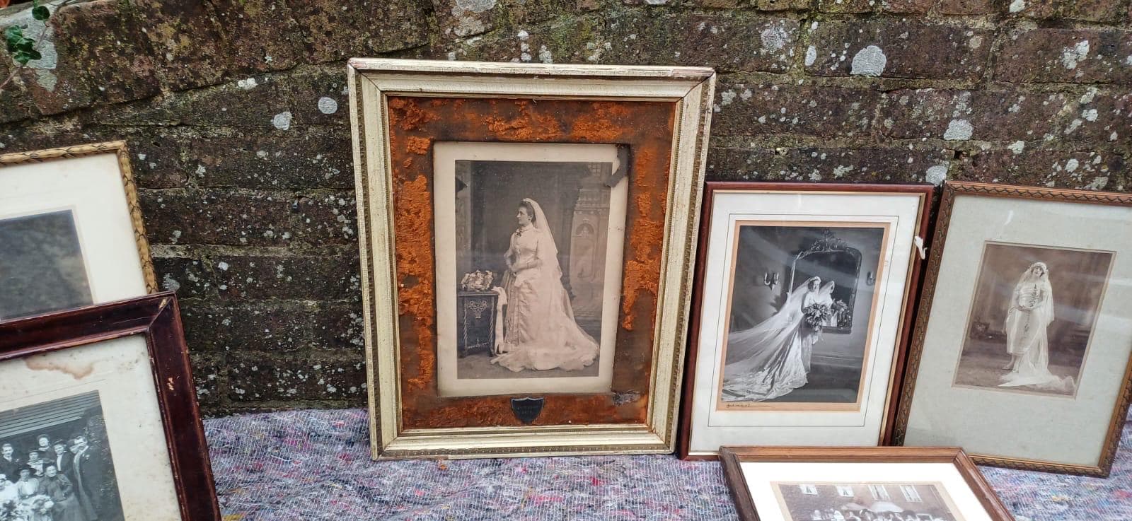 A Very Rare Set of Vintage Wedding and Wedding Dresses Photographs from Victorian Era Onwards