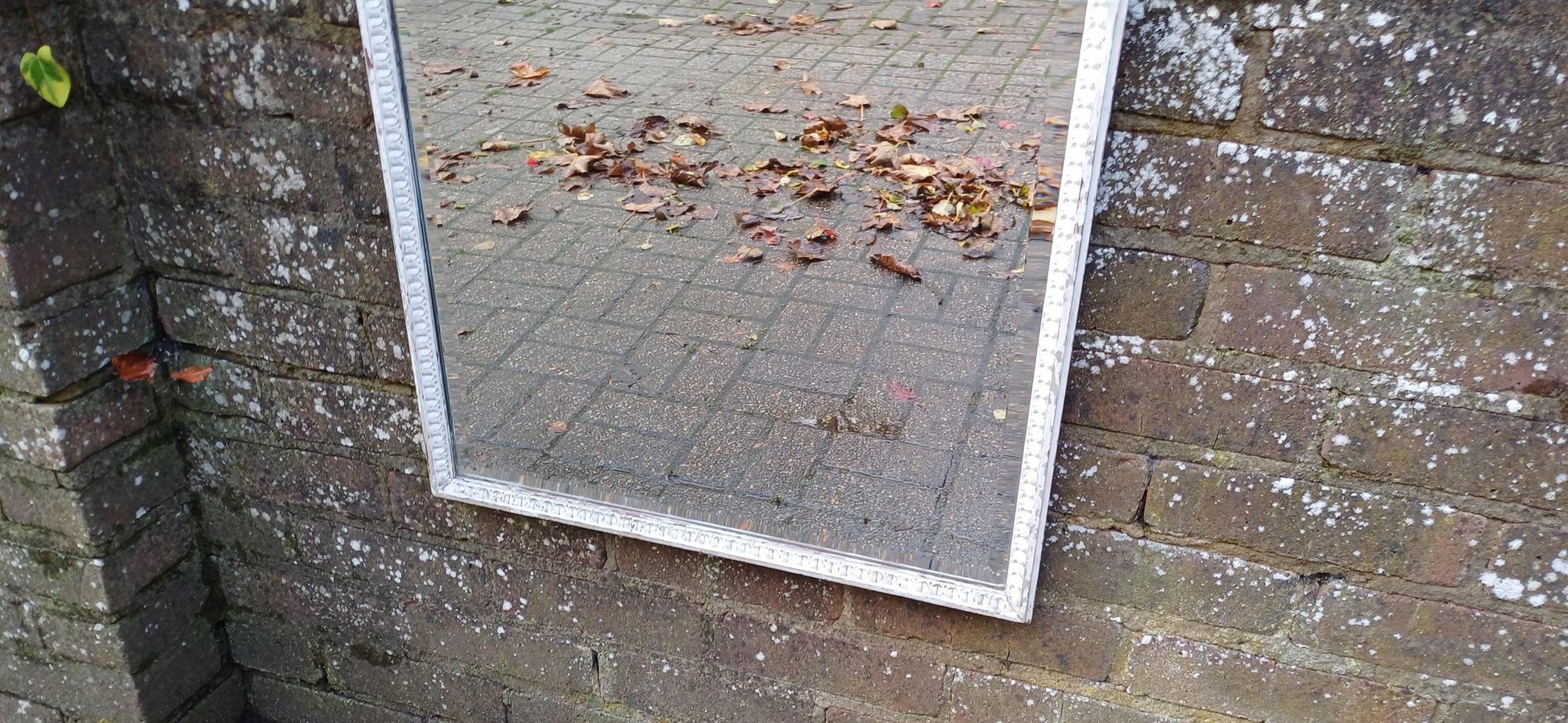 Large Vintage Early 20th Century Quality Painted Decorative Wall Mirror.