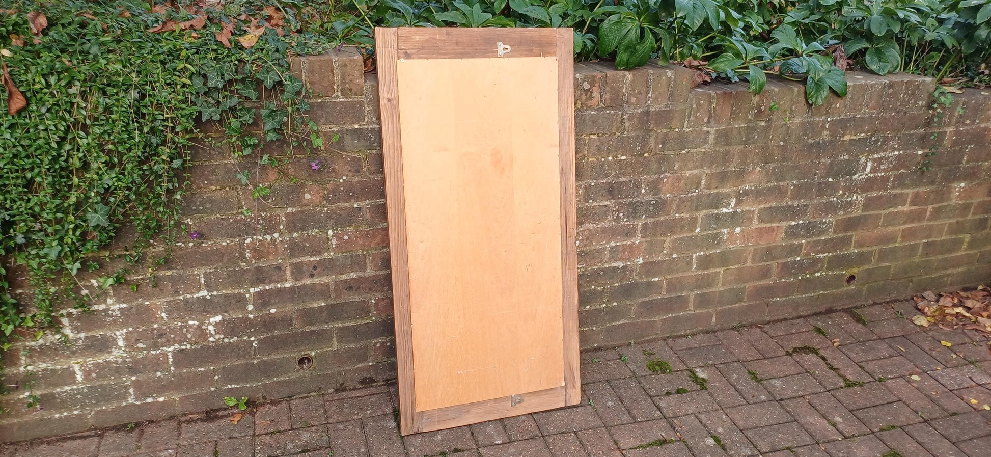 Superb Huge Chunky Reclaimed Pine Wall Mirror Over Mantel Free Hand Delivery