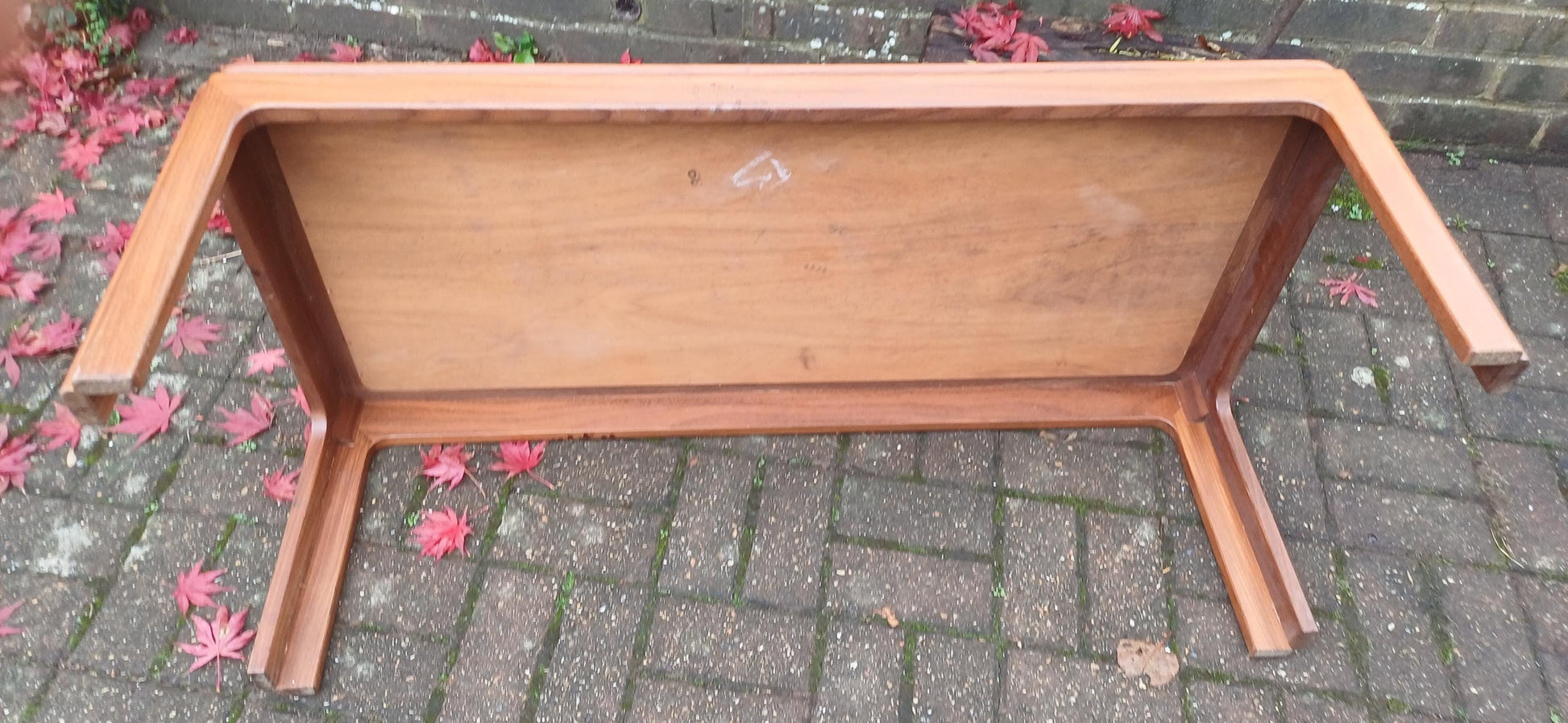 Large 10-Tile Vintage Retro Danish 70s Teak Coffee Table – VGC, Robust and Stylish FREE HAND delivery
