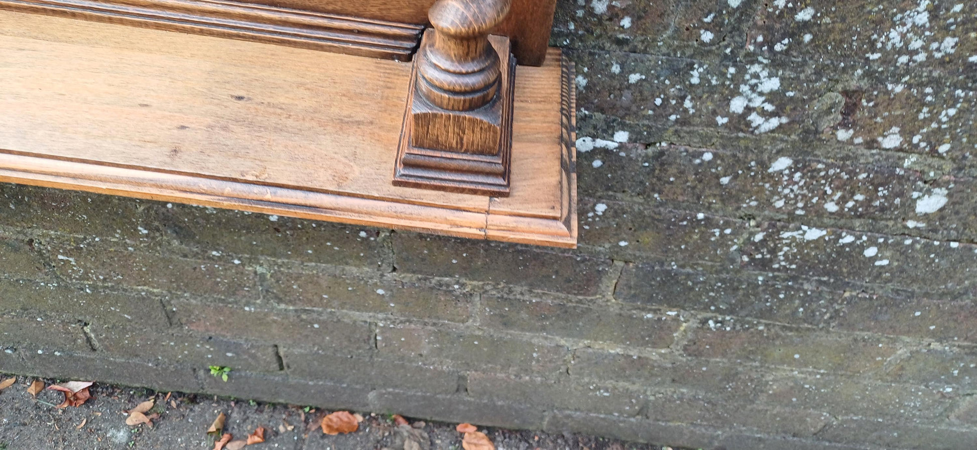 Elegant Upcycled Solid Oak Overmantel Mirror with Barley Twist Shelf & Bevelled Glass FREE HAND Delivery.