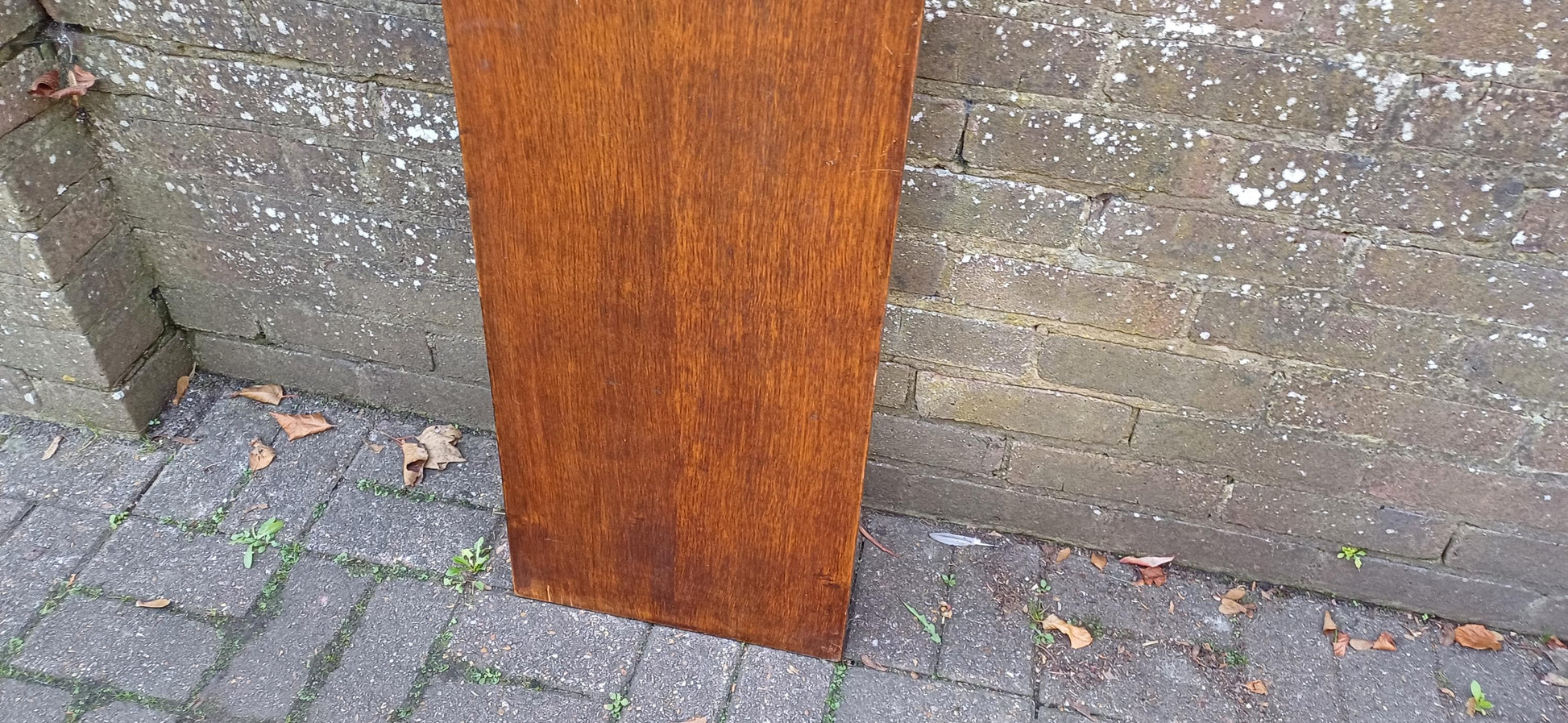 Beautiful 1920s Decorative Wooden Inlaid Oak Veneer Panel – Vintage Wall Art
