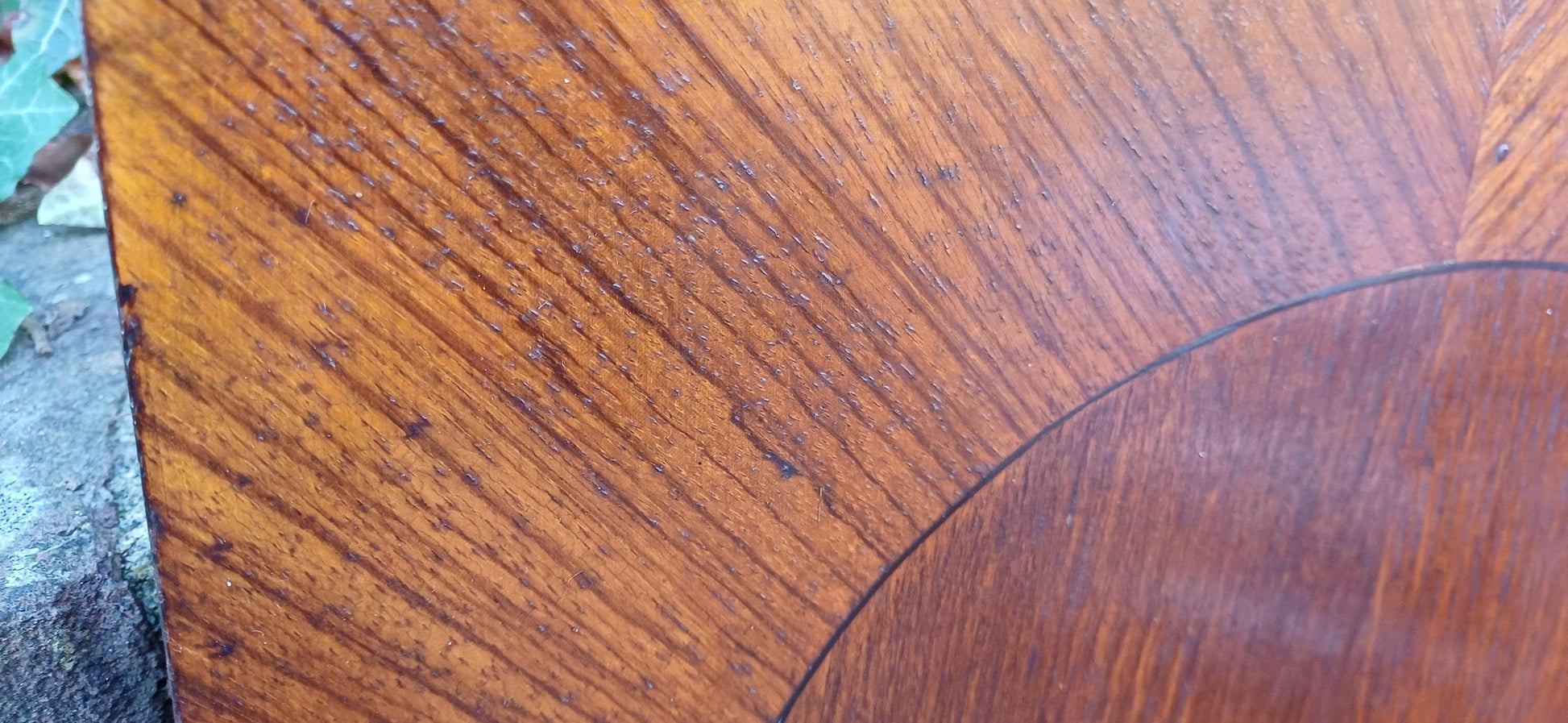 Beautiful 1920s Decorative Wooden Inlaid Oak Veneer Panel – Vintage Wall Art