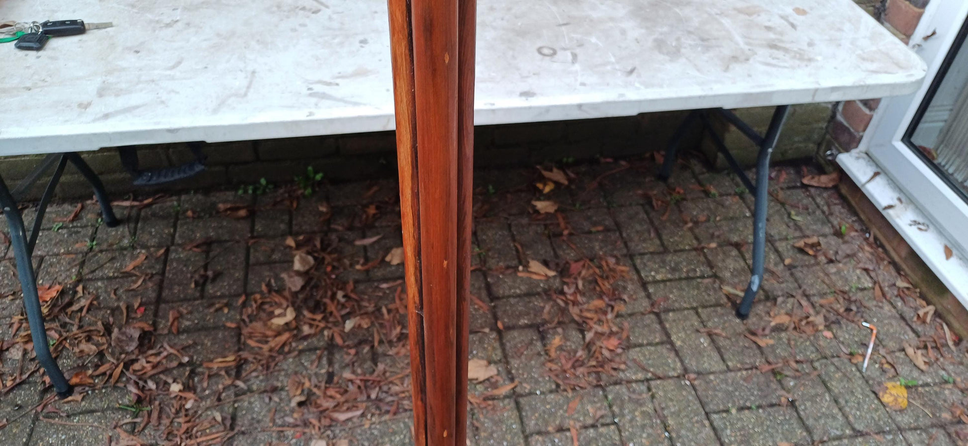 Unusual Art Deco Wooden Standard Lamp | Vintage Pine Floor Lamp | Working Condition