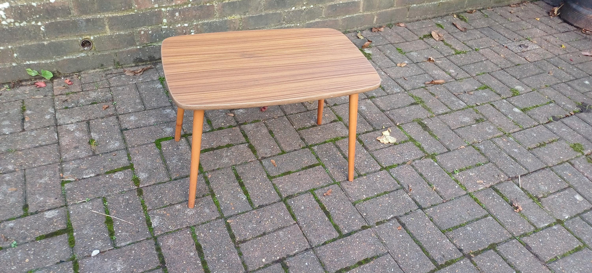 Small Mid-Century Retro Coffee Table | Compact Multi-Purpose Table | Vintage Functional Decor
