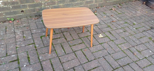 Small Mid-Century Retro Coffee Table | Compact Multi-Purpose Table | Vintage Functional Decor