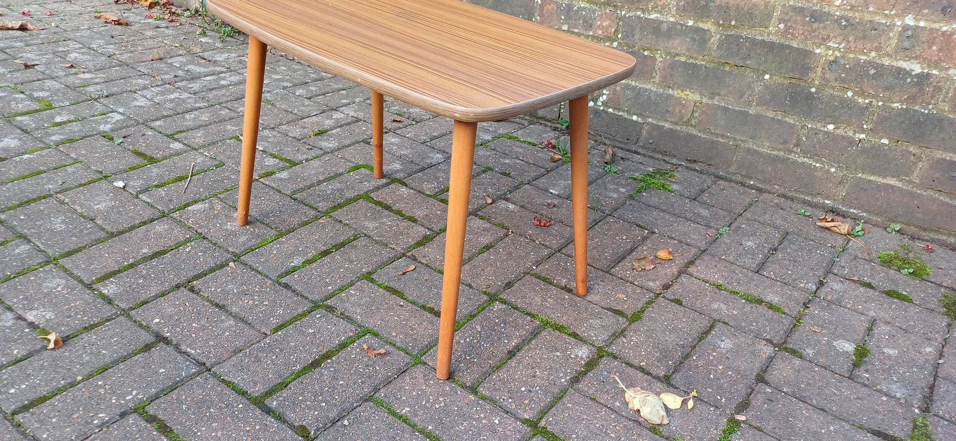 Small Mid-Century Retro Coffee Table | Compact Multi-Purpose Table | Vintage Functional Decor