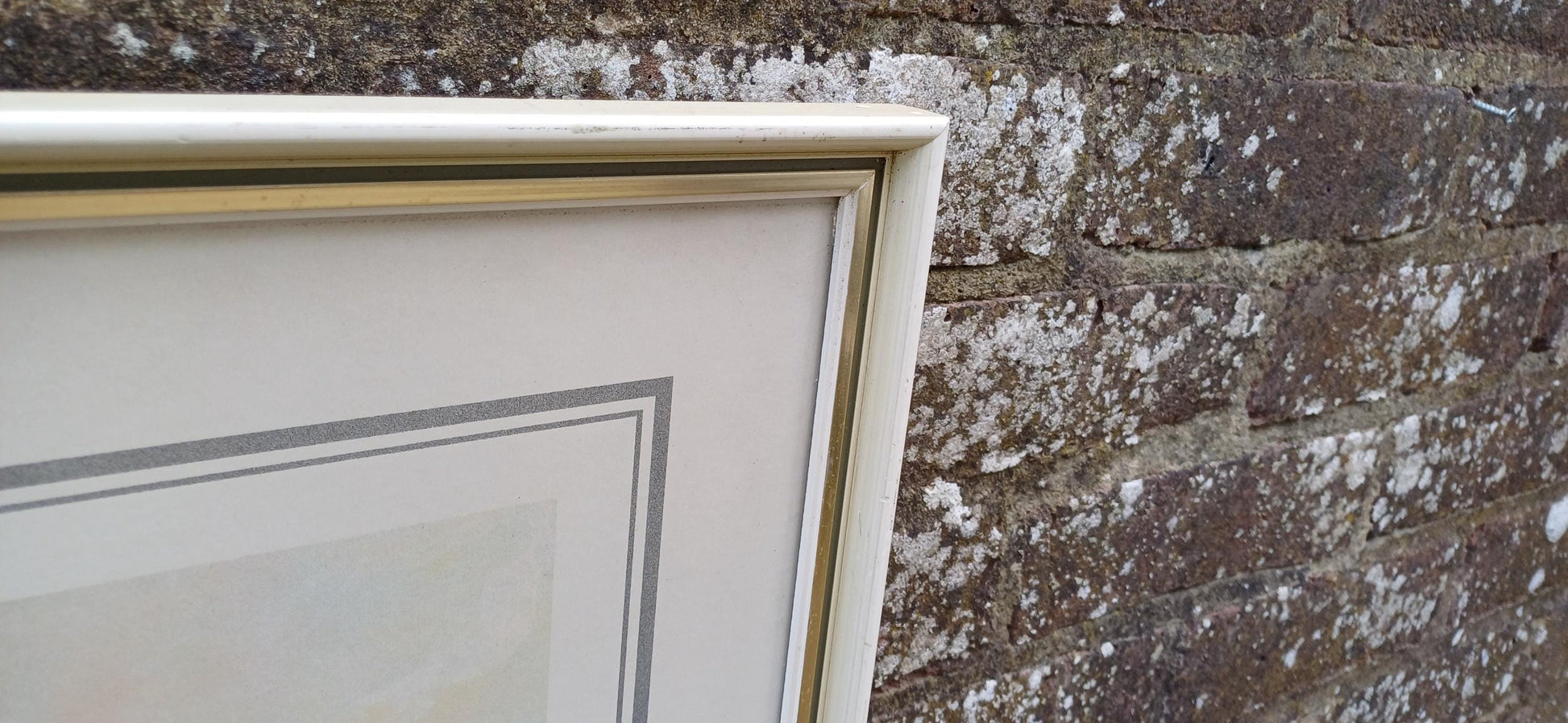 Spring Showers Print by Adolf Sehring, 1980s print in gorgeous vintage quality glazed frame (49.5cm x 60cm)