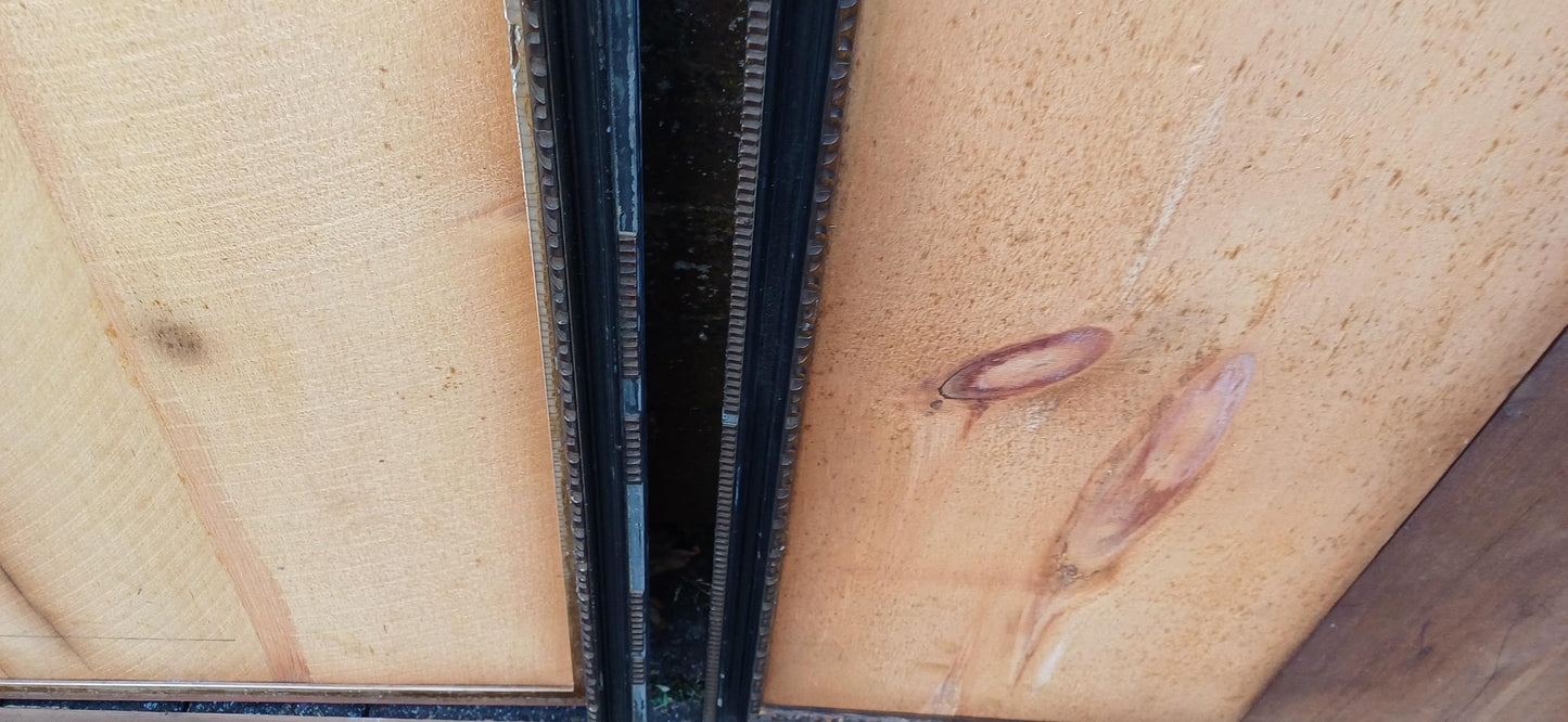 A Rare Opportunity to Buy 3 Huge Vintage Black and Gold 1920s Picture Frames.