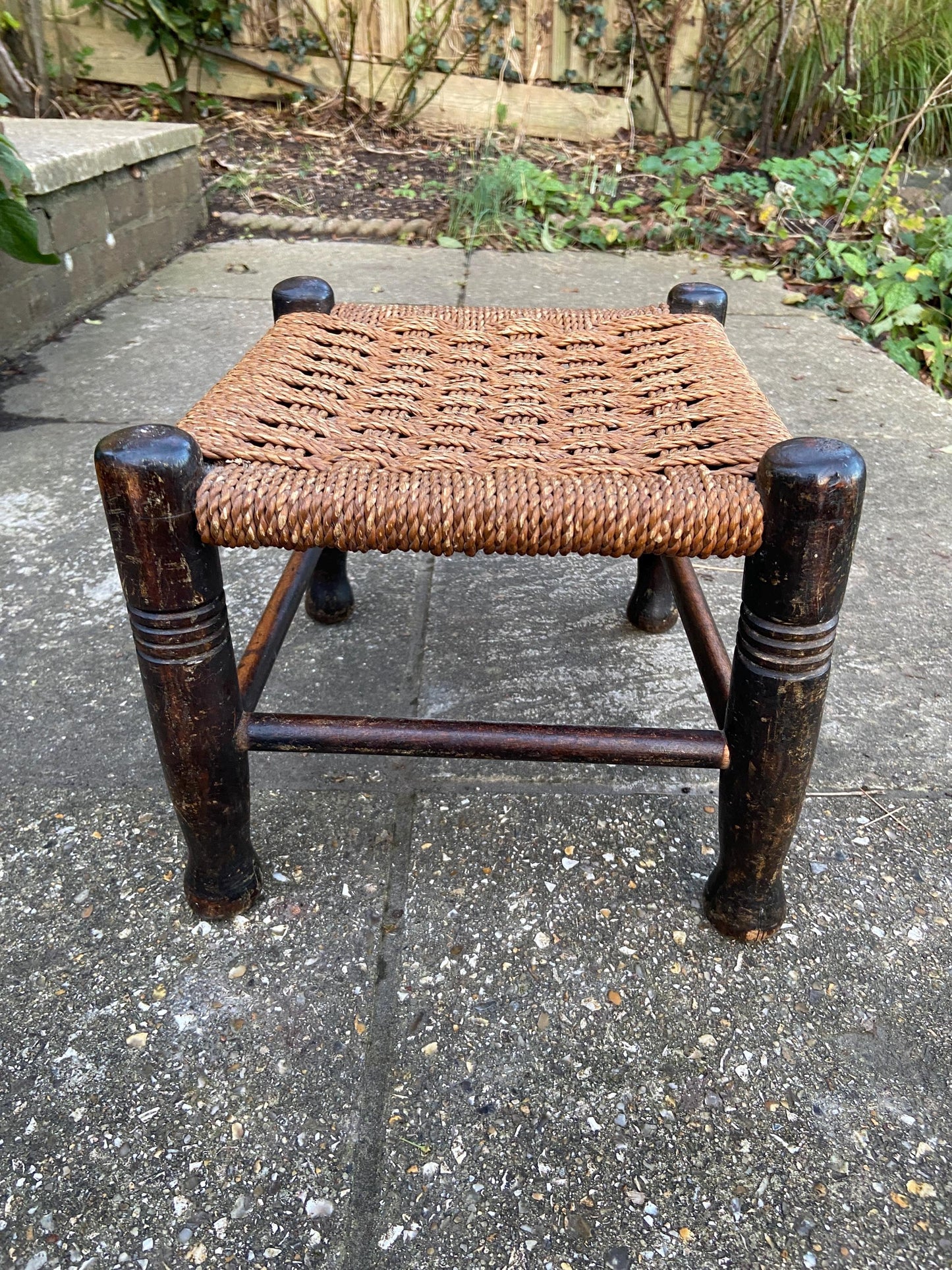 string vintage stool