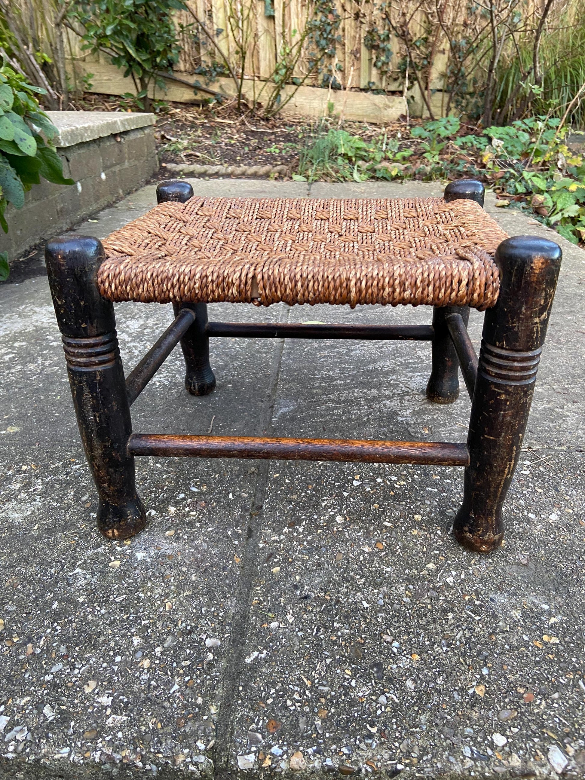 string vintage stool