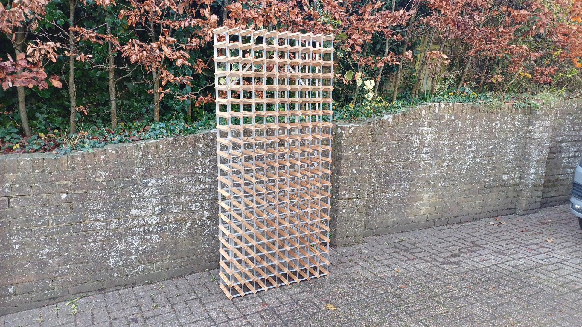 Absolutely Enormous Pine and Zinc Vintage Wine Rack Holds 180 Bottles Wine Bar Restaurant Collector FREE HAND Delivery