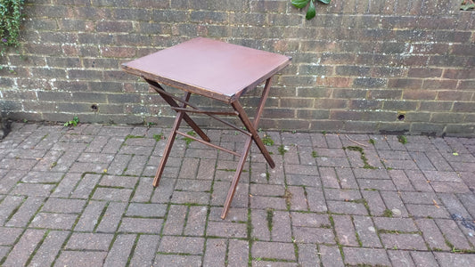 Vintage Folding Retro Mid Century Folding Jigsaw Games Table