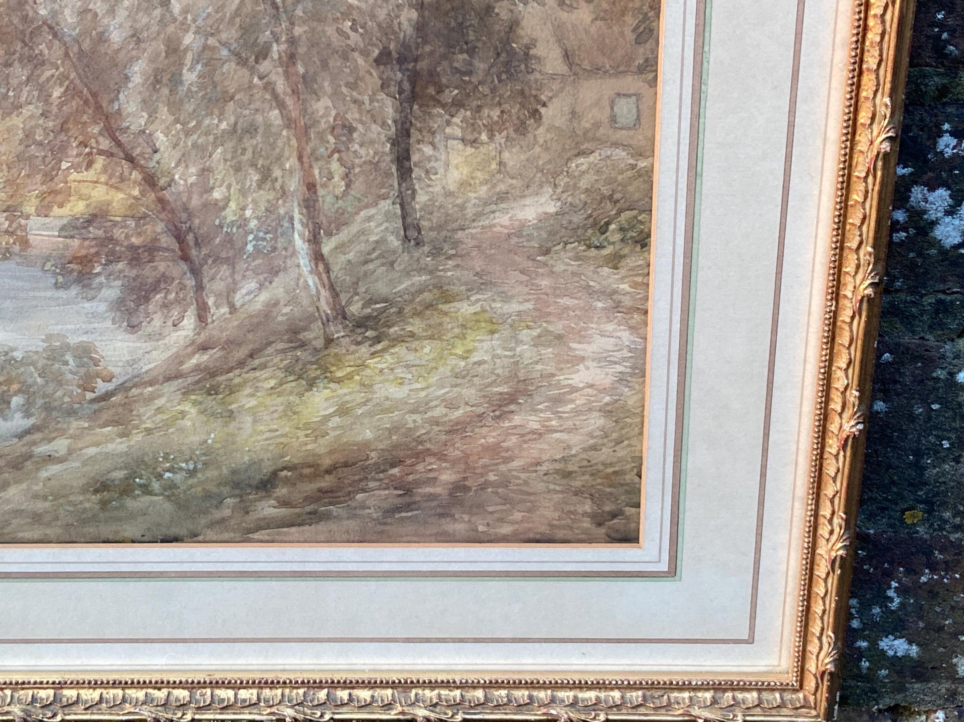 Original Lake District water colour, Valley of Rydale / Rydal, early to mid 1900s, by G. Alexander and titled Valley of Rydale Rydal