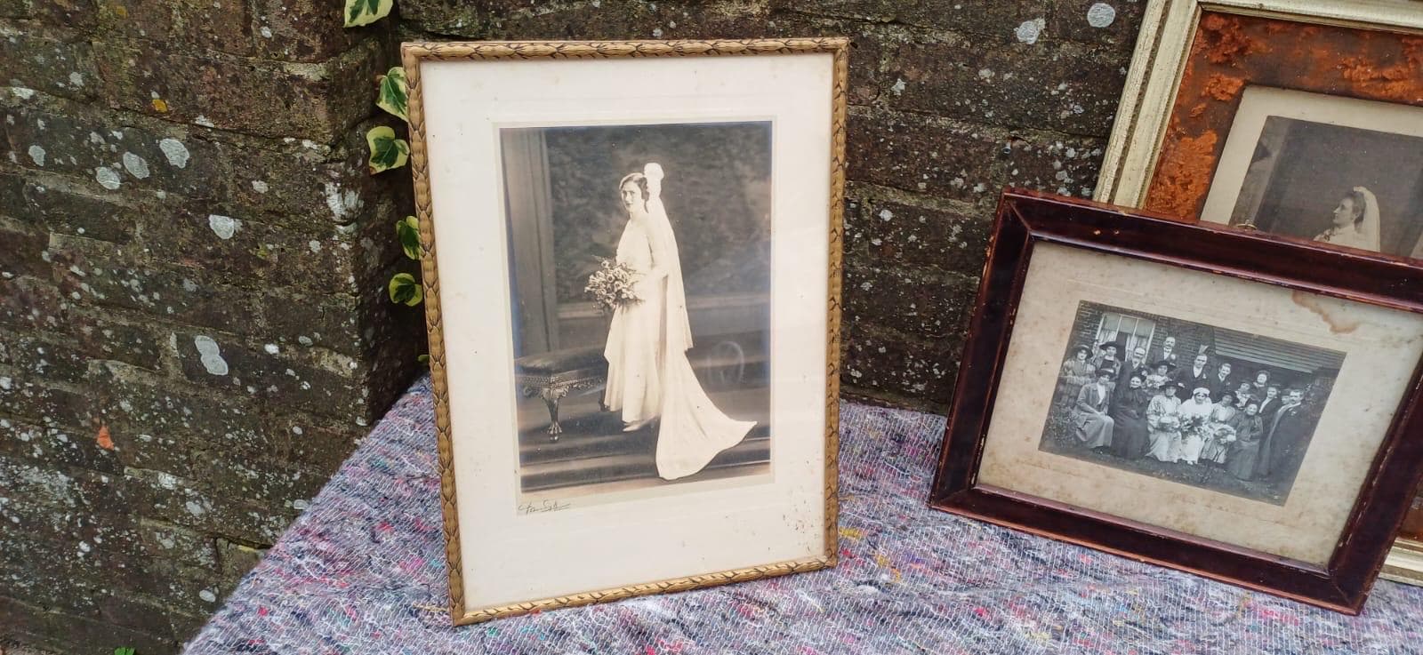 A Very Rare Set of Vintage Wedding and Wedding Dresses Photographs from Victorian Era Onwards