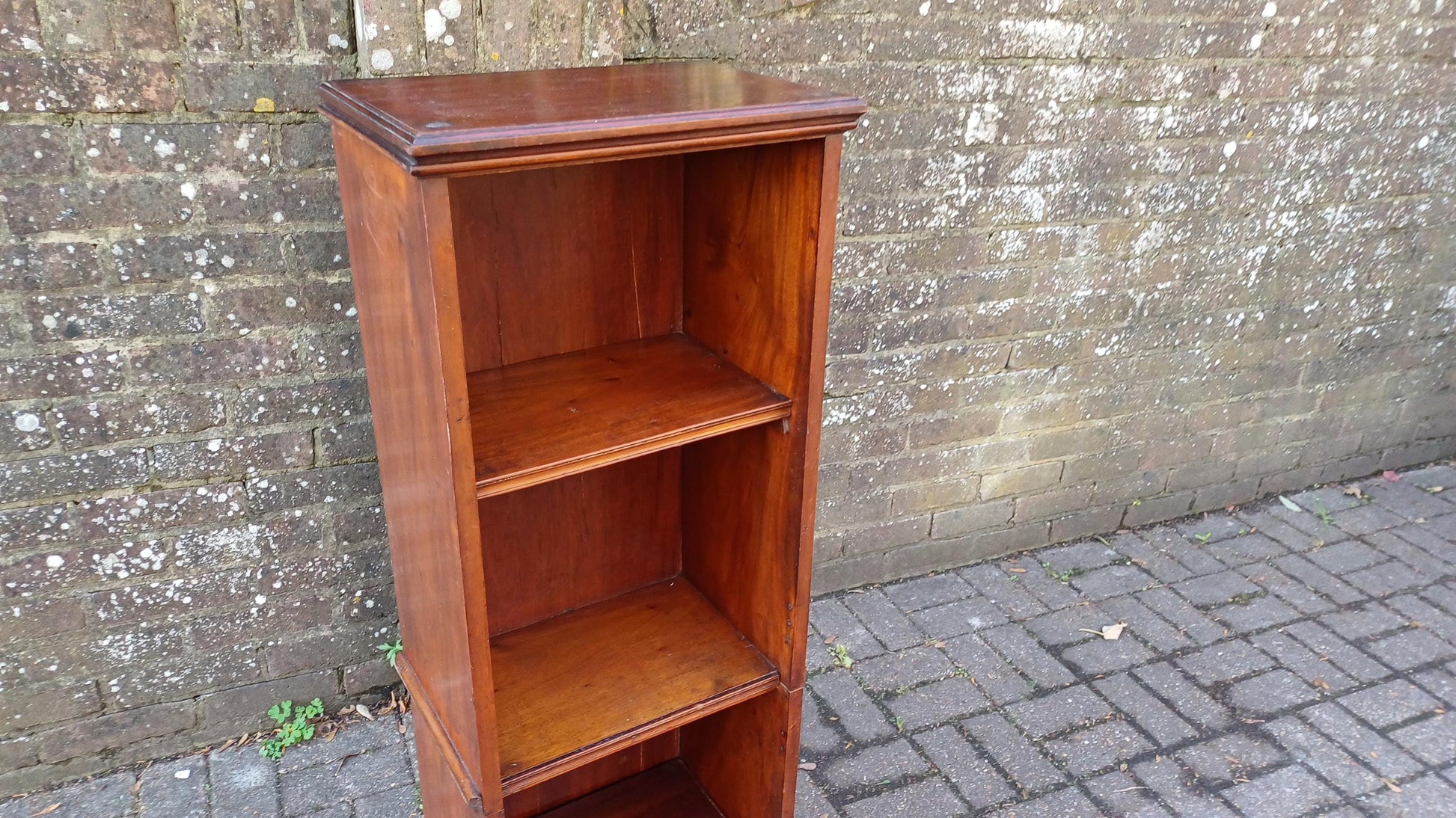 Oh So Practical Thin Upcycled Mahogany Solid Victorian Bookcase Shelves