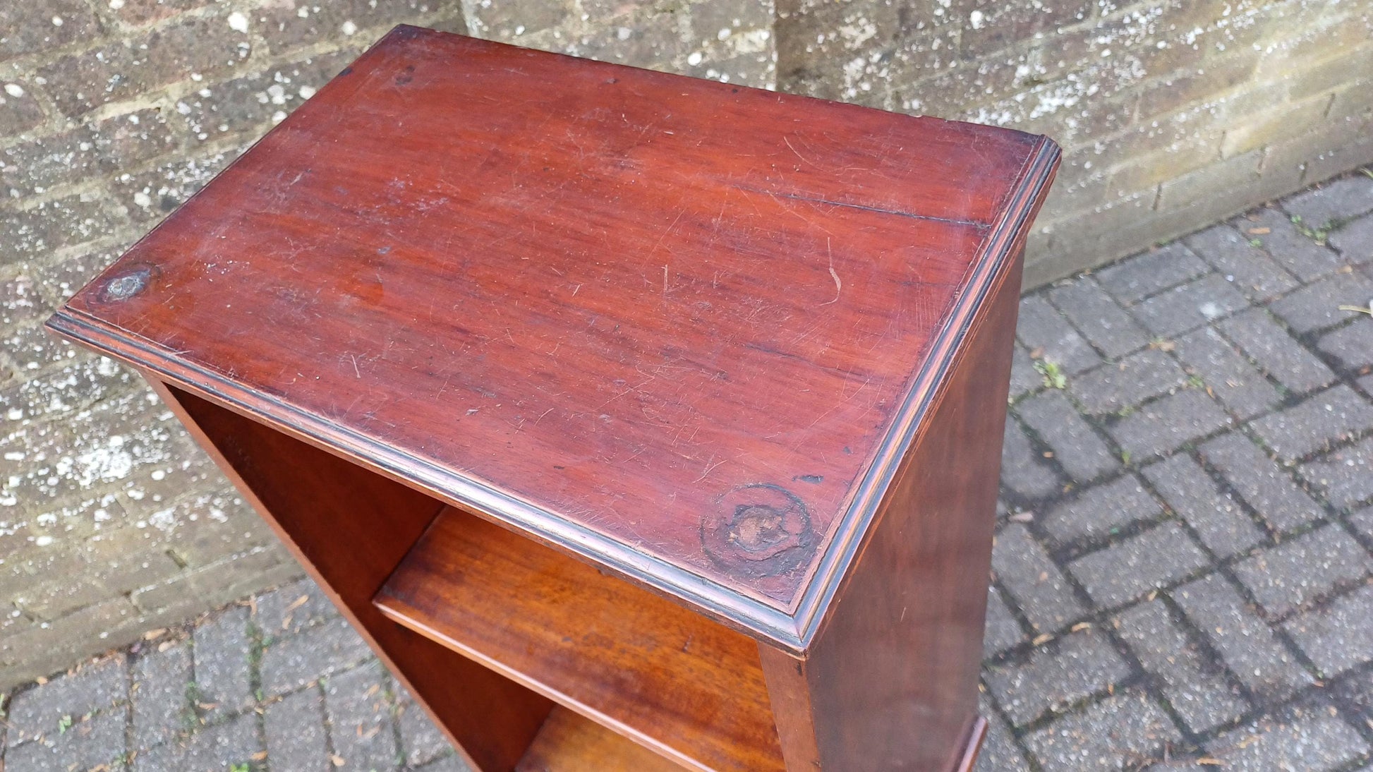 Oh So Practical Thin Upcycled Mahogany Solid Victorian Bookcase Shelves