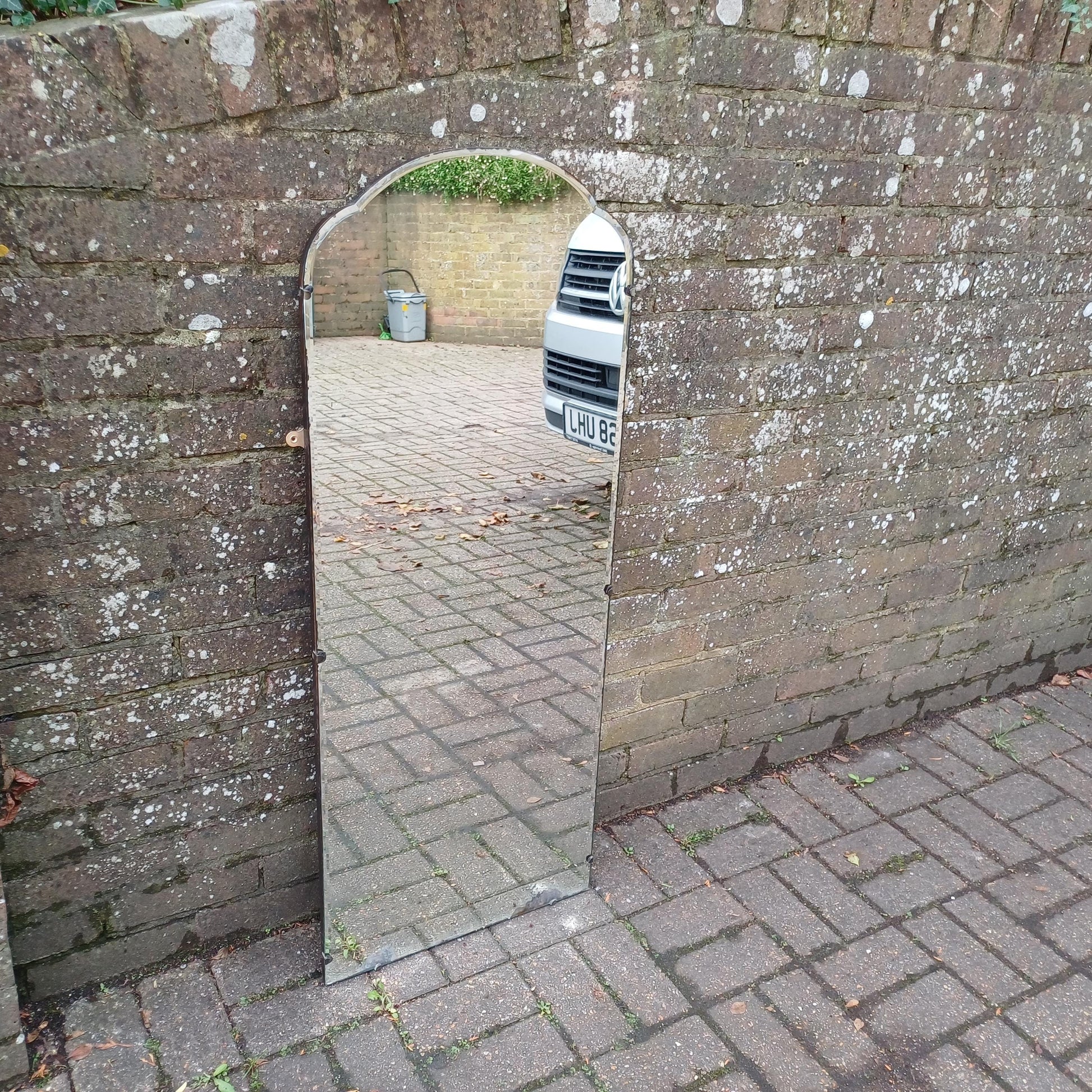 Huge Vintage Mid Century Art Deco Retro Wall Mirror FREE HAND Delivery