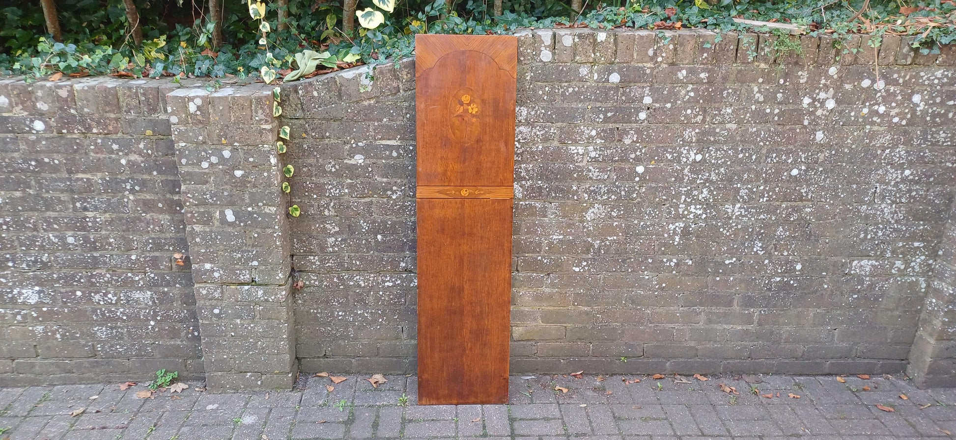 Beautiful 1920s Decorative Wooden Inlaid Oak Veneer Panel – Vintage Wall Art