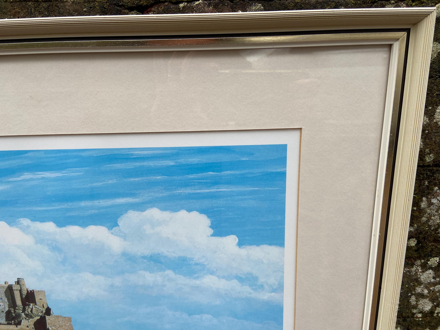 Limited Edition Signed Print (89/1150) of Mont Orgueil, Pride of Jersey, water colour by Robert John Wolfenden 1997 (66.5cm x 52.5cm)