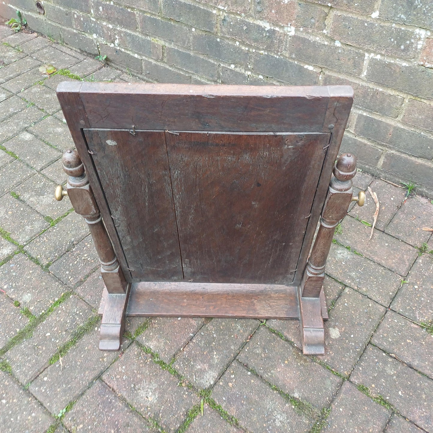 Quality Vintage Antique Victorian Solid Oak Decorative Dressing Table Mirror