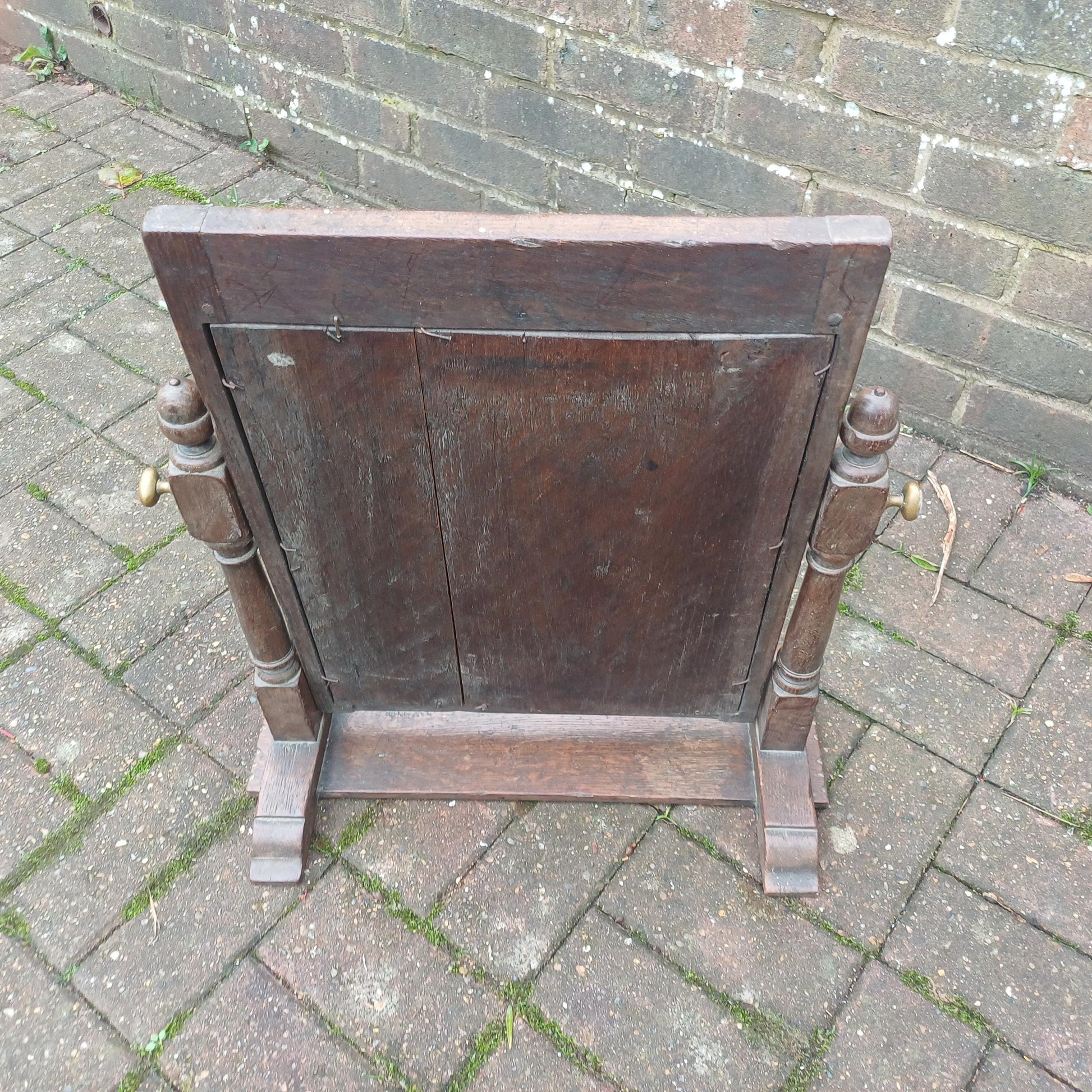 Quality Vintage Antique Victorian Solid Oak Decorative Dressing Table Mirror