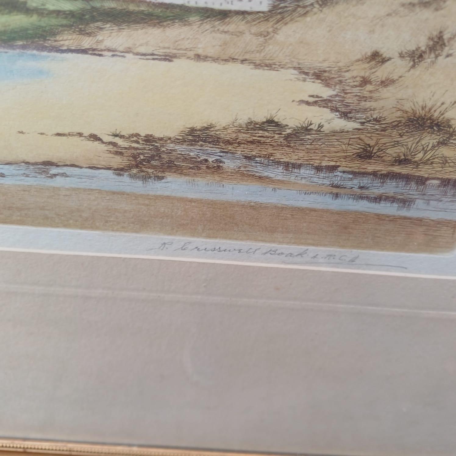 Portballintrae, Bush Bay, an Original vintage proof etching by R. Cresswell Boak early to mid 1900s