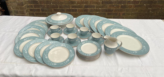 royal doulton reflection 1950s mid century dinner service. VGC. six place setting