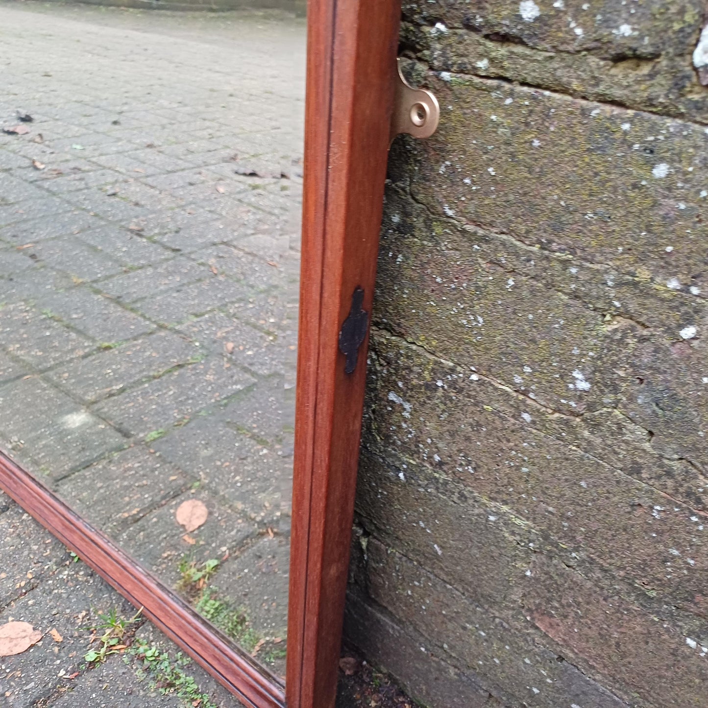 Huge Vintage Early 20th Century Mahogany Over Mantel or Wall Mirror Amazing Bevelled Glass FREE HAND Delivery