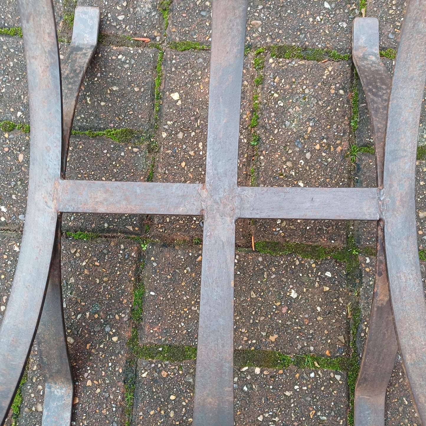 Beautiful Vintage Iron or Steel Metal Fire Basket Delightful Age Worn Finish.