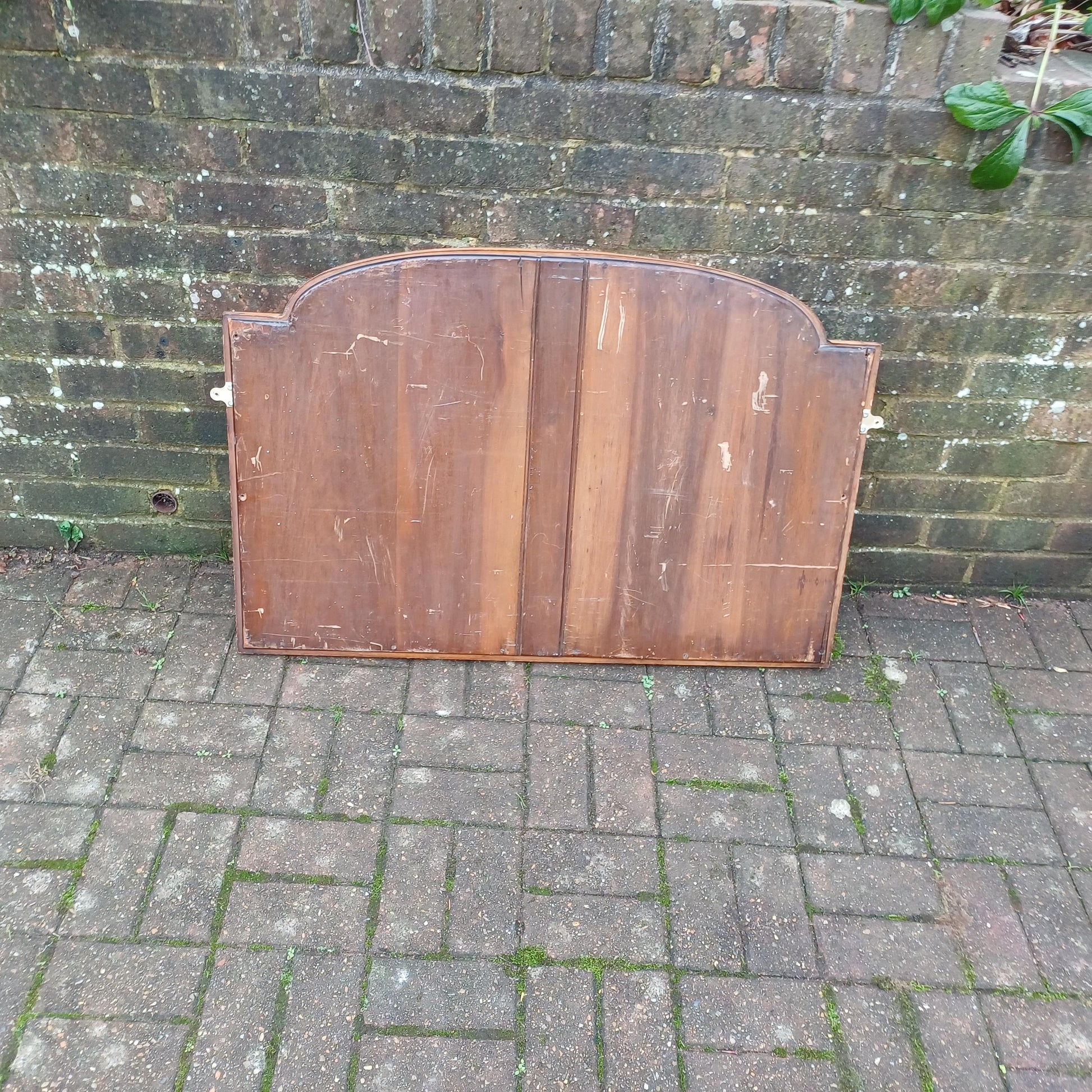 Huge Vintage Early 20th Century Hardwood Over Mantel or Wall Mirror Amazing Bevelled Glass FREE HAND Delivery