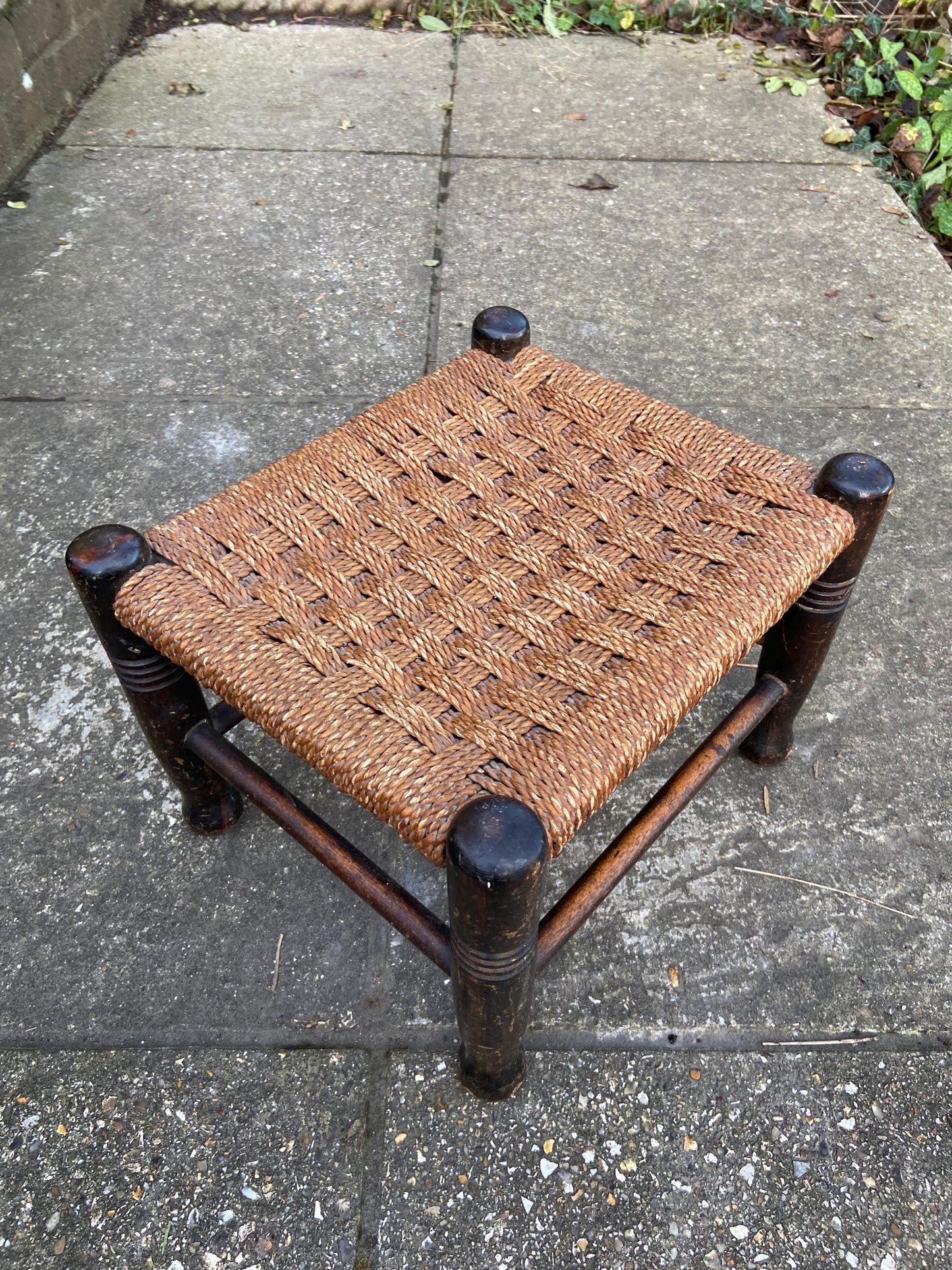 string vintage stool