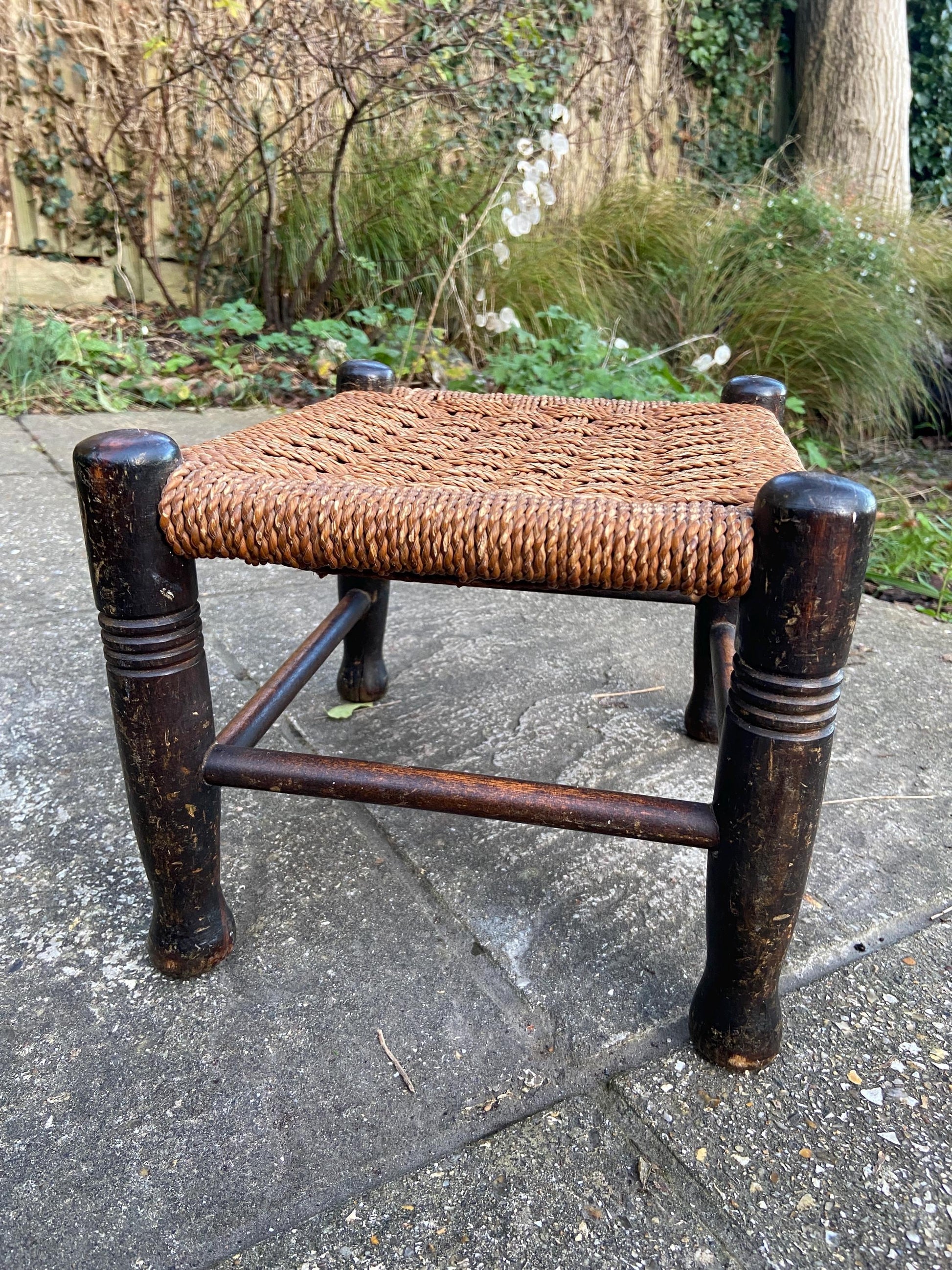 string vintage stool