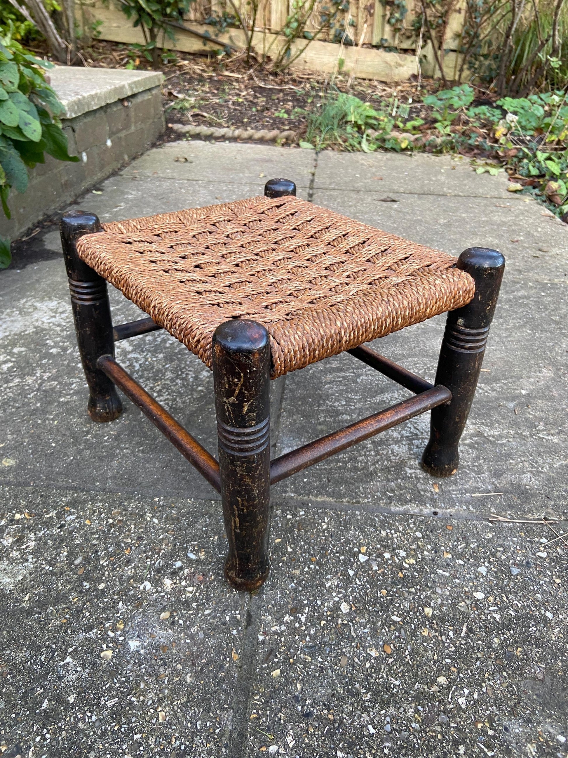 string vintage stool