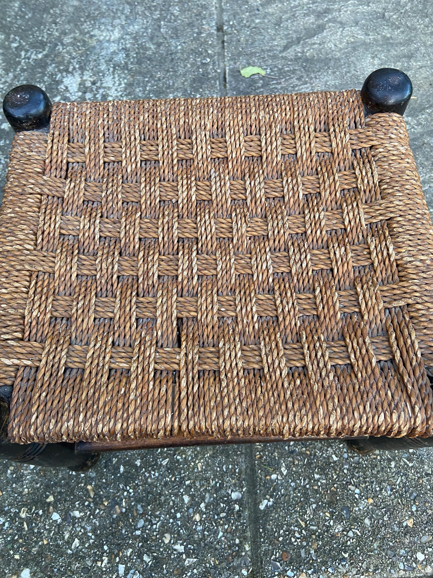 string vintage stool