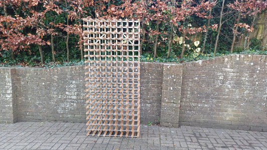 Absolutely Enormous Pine and Zinc Vintage Wine Rack Holds 180 Bottles Wine Bar Restaurant Collector FREE HAND Delivery